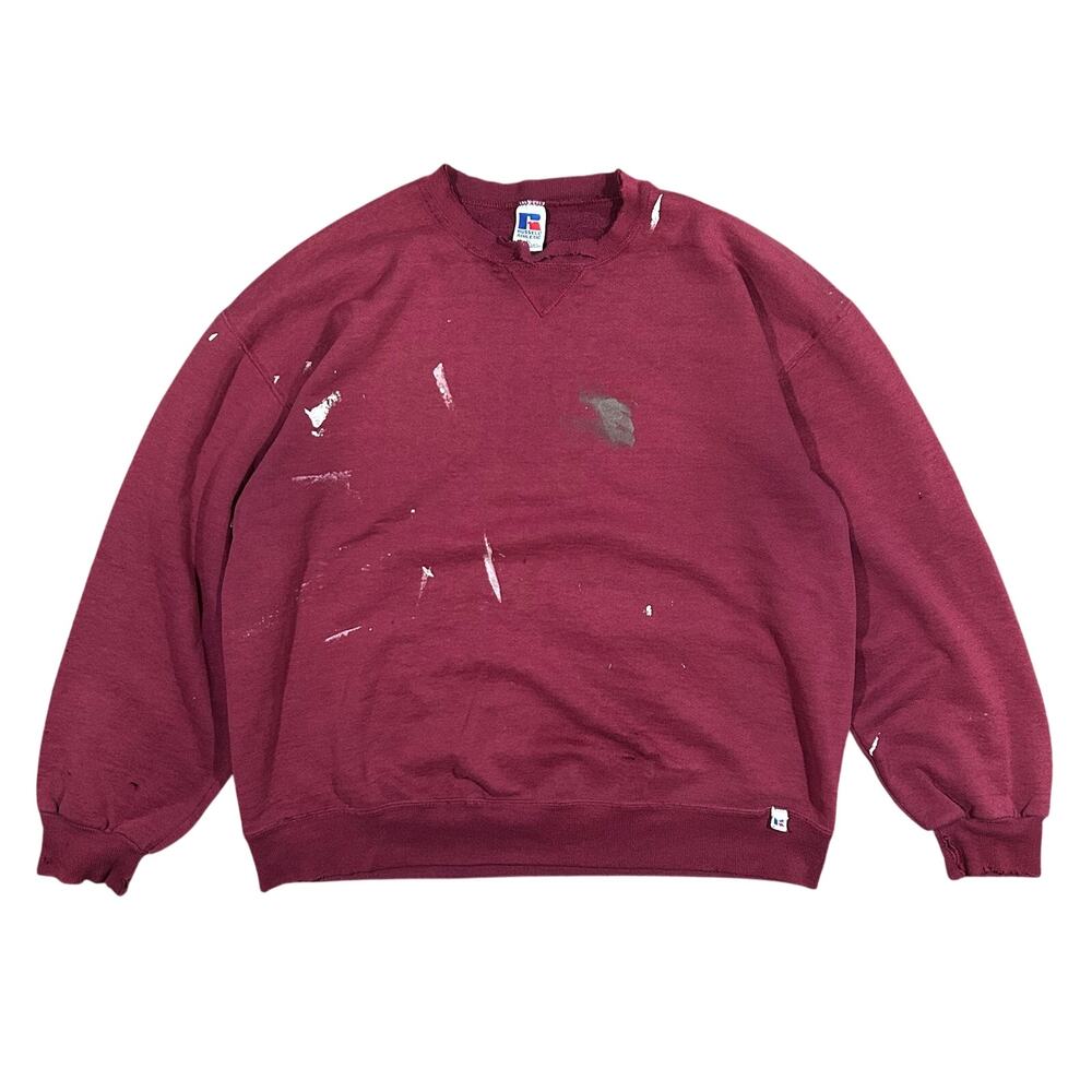 Vintage 90s Russell Athletic Sweatshirt Men’s XL Painters Faded Distressed USA